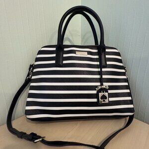 Kate Spade NY Brightwater Drive Small Rachelle Satchel – Black & White